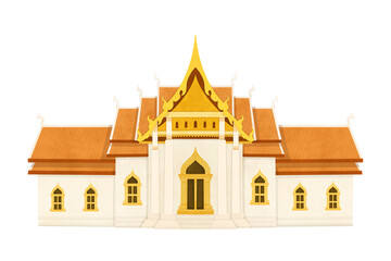 illustration of Thai temple