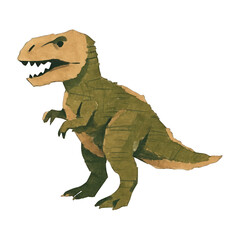 Fototapeta premium PNG Origami dinosaur illustration art.