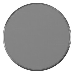 A close-up shot of a gray, circular glass table top.