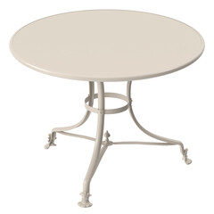 Elegant Round Table with Ornate Legs