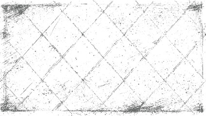 Gray distressed grunge background with diamond pattern and scratches vector