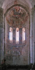 Alaverdi Monastery interior, near Akhmeta in Kakheti. Kakheti is a region in eastern Georgia with Telavi as its capital