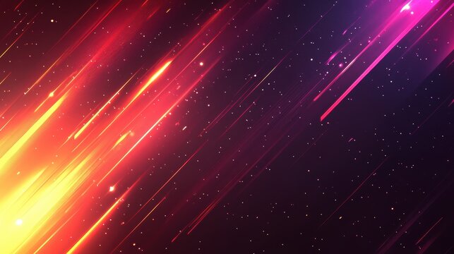 Bright Dynamic Light Trails with Stars in a Dark Universe Background