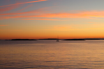 Fototapeta premium sunset over the sea