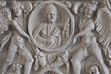detail of a church door