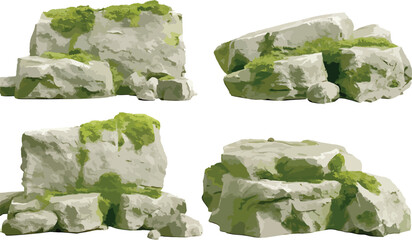 Abstract geometric pattern with vibrant color palette and clean lines