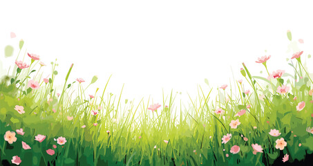 Dynamic abstract geometric composition with vibrant color accents and clean lines