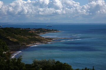 view of the coast of the sea