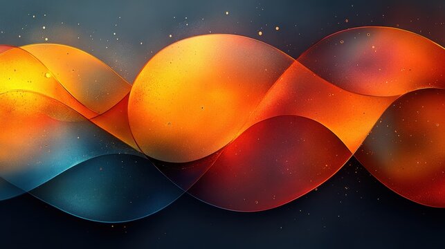 Vibrant Flowing Waves of Colorful Light in Abstract Background