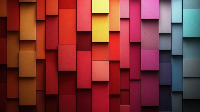 Colorful Abstract Background with Layers of Geometric Shapes