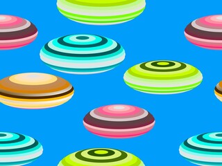 seamless pattern with colorful balls