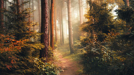 Fototapeta premium morning in the forest