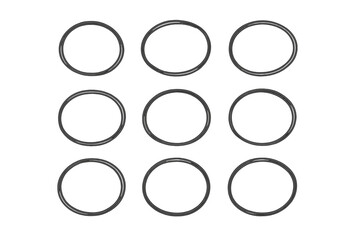 Hand drawn circle set with highlight effect, vector illustration of sketch style round shapes on transparent background, versatile design elements for creative projects, ordered collection