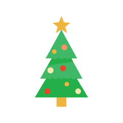 christmas tree vector illustration