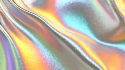 iridescent gold texture with holographic rainbow foil effect creating a vibrant luminous abstract background design