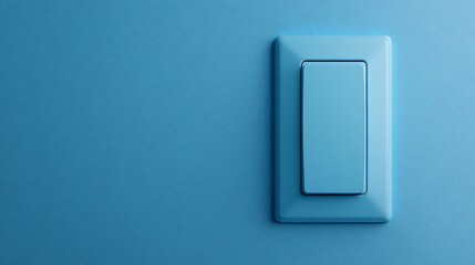 Modern plastic wall switch with square design high resolution picture