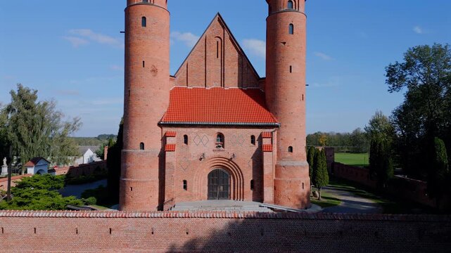 Fortified church in Brochow, Masovia, Poland