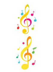 Naklejka premium Music related icon design 