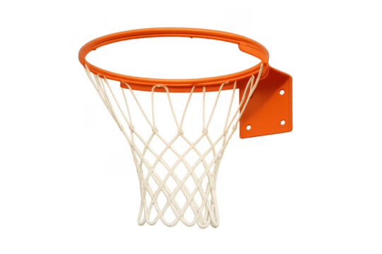Basketball hoop and net on transparent background - Powered by Adobe