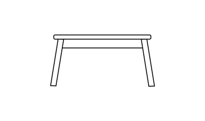 Line table vector illustration
