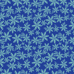 seamless snowflake pattern