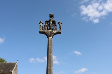 Calvaire de Notre-Dame, ville de Châteaulin, département du Finistère, Bretagne, France