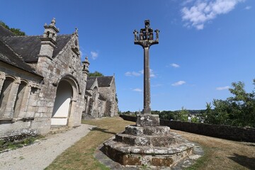 Obraz premium Calvaire de Notre-Dame, ville de Châteaulin, département du Finistère, Bretagne, France