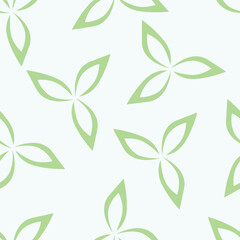 seamless pattern with green leaves