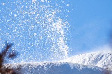 Mammoth Hot Springs, Yellowstone National Park , Wyoming. Hydrothermal System. calcium-carbonate waters. Terrace