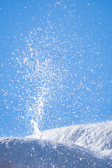 Mammoth Hot Springs, Yellowstone National Park , Wyoming. Hydrothermal System. calcium-carbonate waters. Terrace