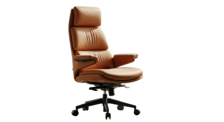 Luxurious executive office chair with high back and plush cushioning for optimal comfort