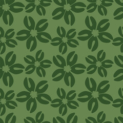 Fototapeta premium Abstract seamless floral pattern. Spring Trendy flowers print, Plant background, design for fabric, cloth design, covers, wallpapers, print, scrapbooking