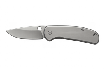 Steel folding pocket knife with sharp blade