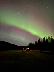 Northern Lights in the night sky
