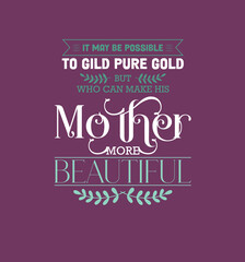 Mother thank you card