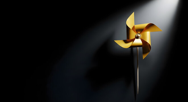 ESG and Clean Energy Concept. Close-up of Wind Turbine Paper. Decrease Carbon and Produce a Green Power. World Earth Day, Sustainable Resources, Environmental and Ecology Care - Powered by Adobe