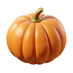 Obraz premium 3d pumpkin isolated on transparent background