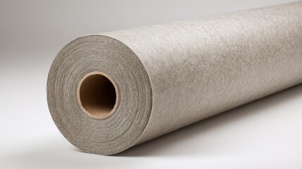 Roll of craft paper on display featuring natural texture and neutral tones