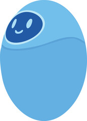 Cute Blue Robot 