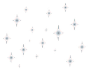 Silver Sparkling Starry Sky