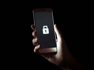 mobile phone in hand,security