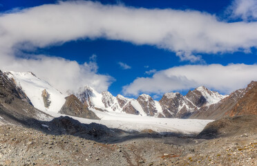 Russia. Altai Mountains. Udachny Glacier.