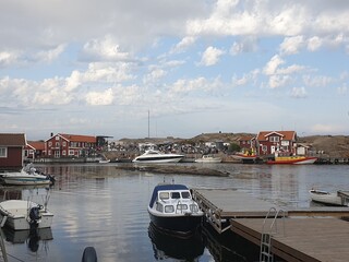 Sm&ouml;gen Boathouses along the western coast of Sweden