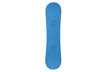 Blue snowboard for winter sport on transparent background