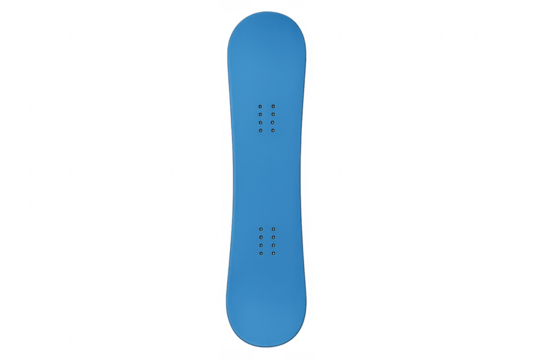 Blue snowboard for winter sport on transparent background