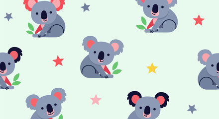 Cute koala pattern