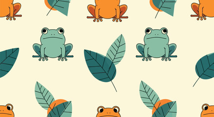 Cute frog pattern