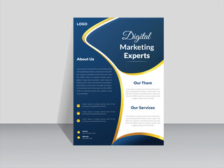 Obraz premium Modern template, in blue color, and modern design