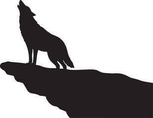 wolf silhouette vector