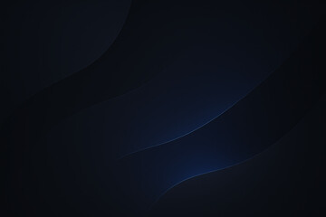 Premium dark-mode abstract background with deep blue gradient waves and subtle glow. Clean, minimal, elegant. Fintech/tech branding, SaaS dashboards, pitch decks, hero headers, app splash, web banners